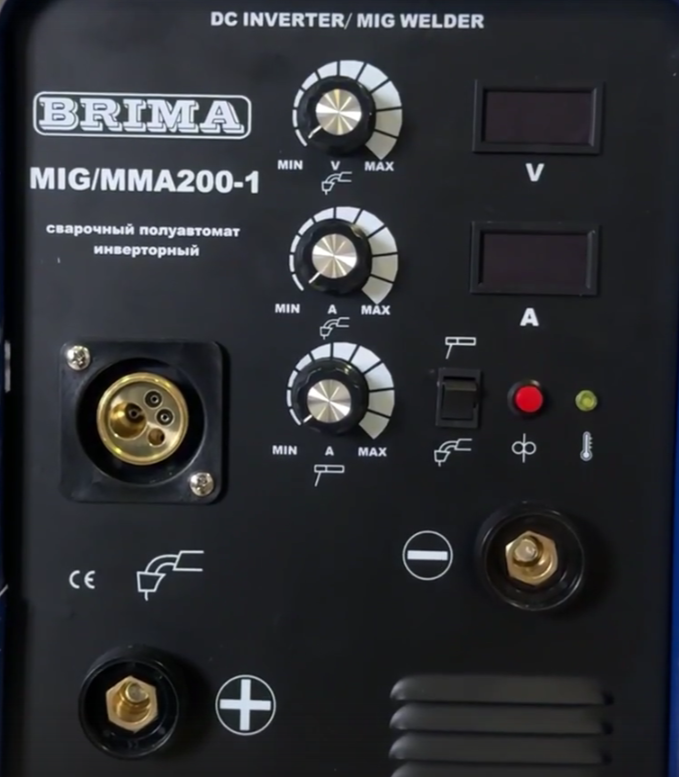 фотография ПОЛУАВТОМАТ MIG/MMA-200-1 (220В) (15кг)  "BRIMA"