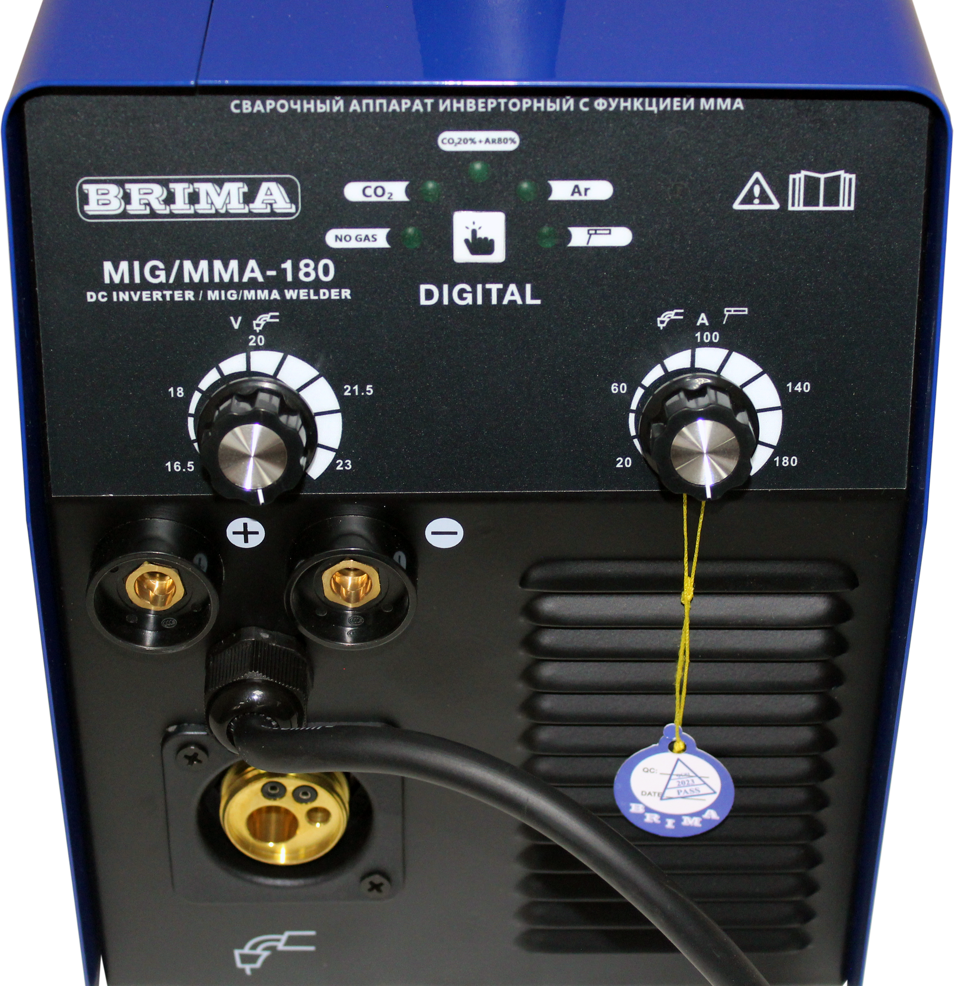 фотография ПОЛУАВТОМАТ MIG/MMA-180  DIGITAL (220В) (5кг) "BRIMA"