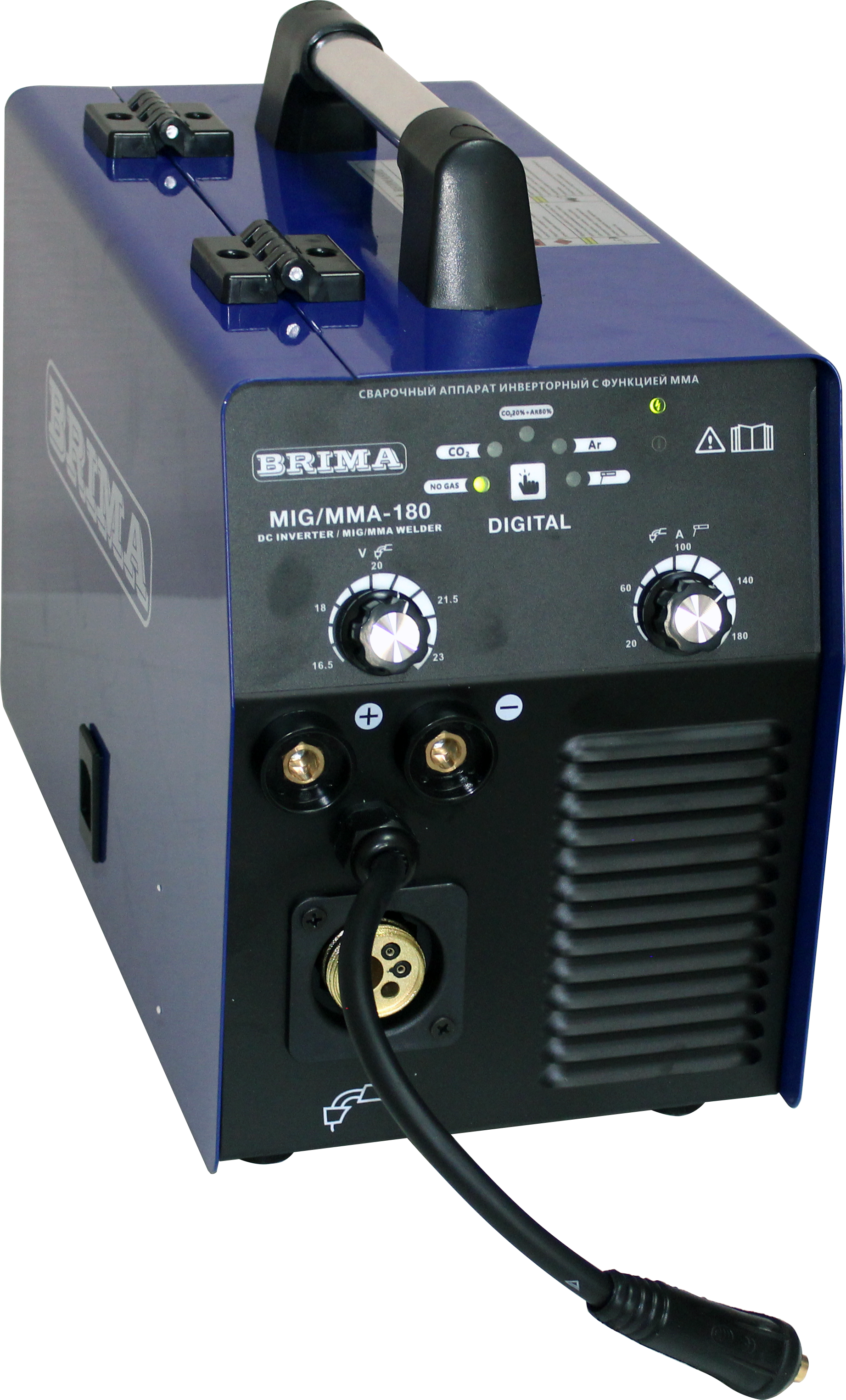 фотография ПОЛУАВТОМАТ MIG/MMA-180  DIGITAL (220В) (5кг) "BRIMA"