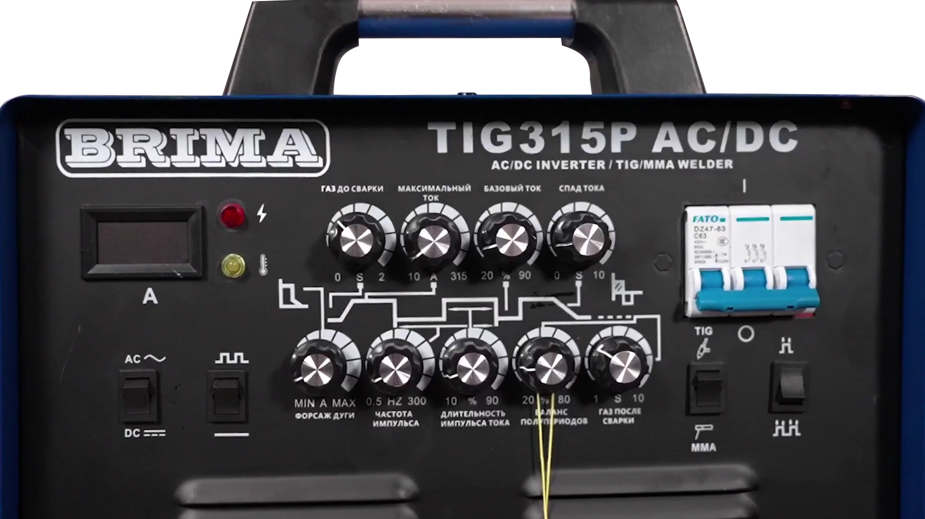 фотография УСТ-КА ИНВ. АРГОН-ДУГ.СВАРКИ TIG 315P AC/DC"BRIMA"