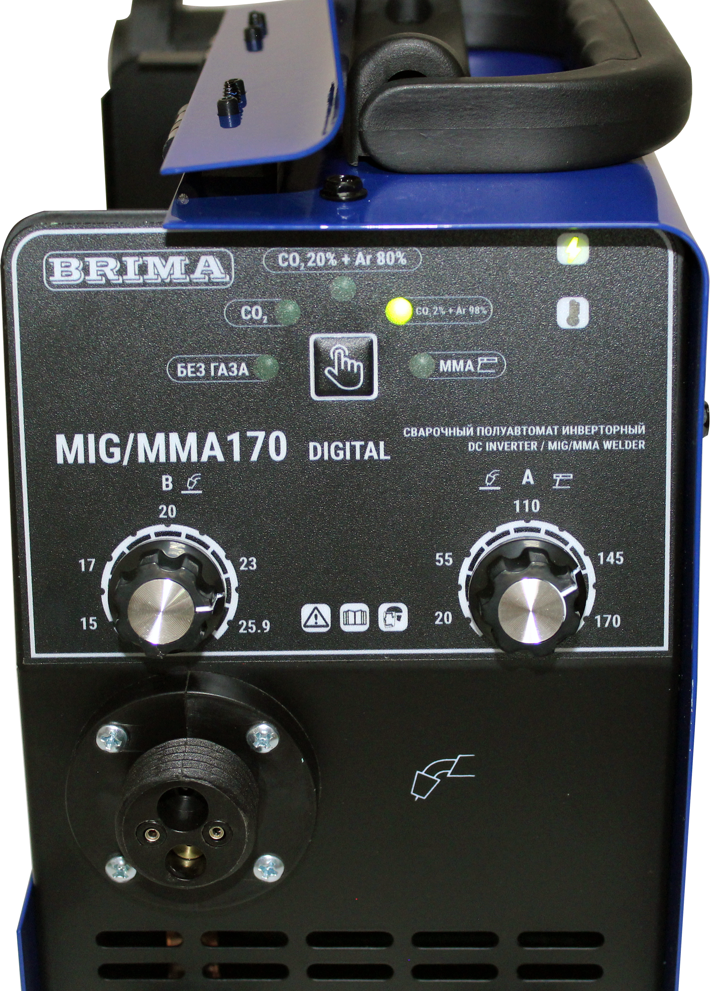 фотография ПОЛУАВТОМАТ MIG/MMA170 DIGITAL BRIMA