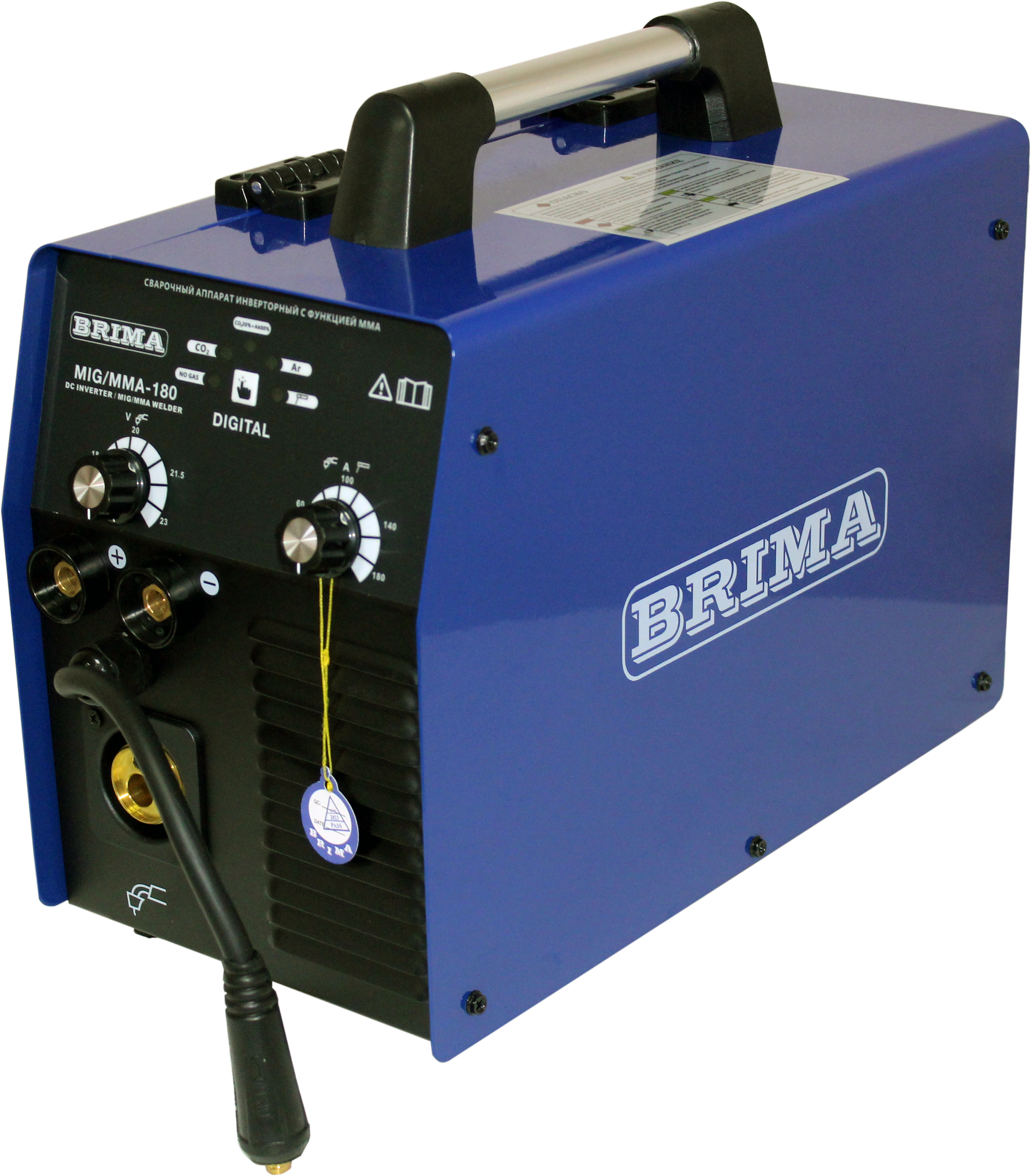 фотография ПОЛУАВТОМАТ MIG/MMA-180  DIGITAL (220В) (5кг) "BRIMA"